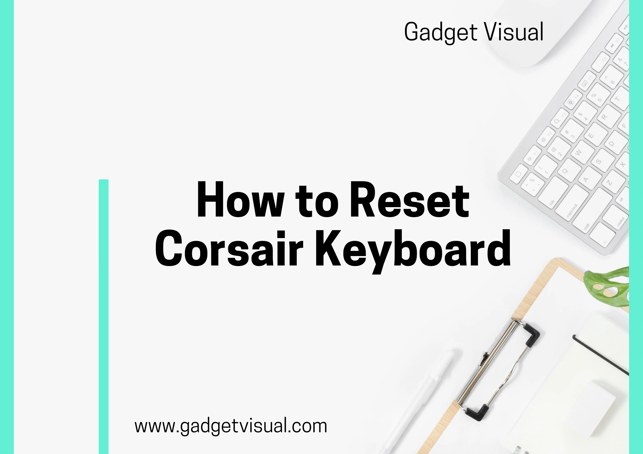 how to reset corsair keyboard