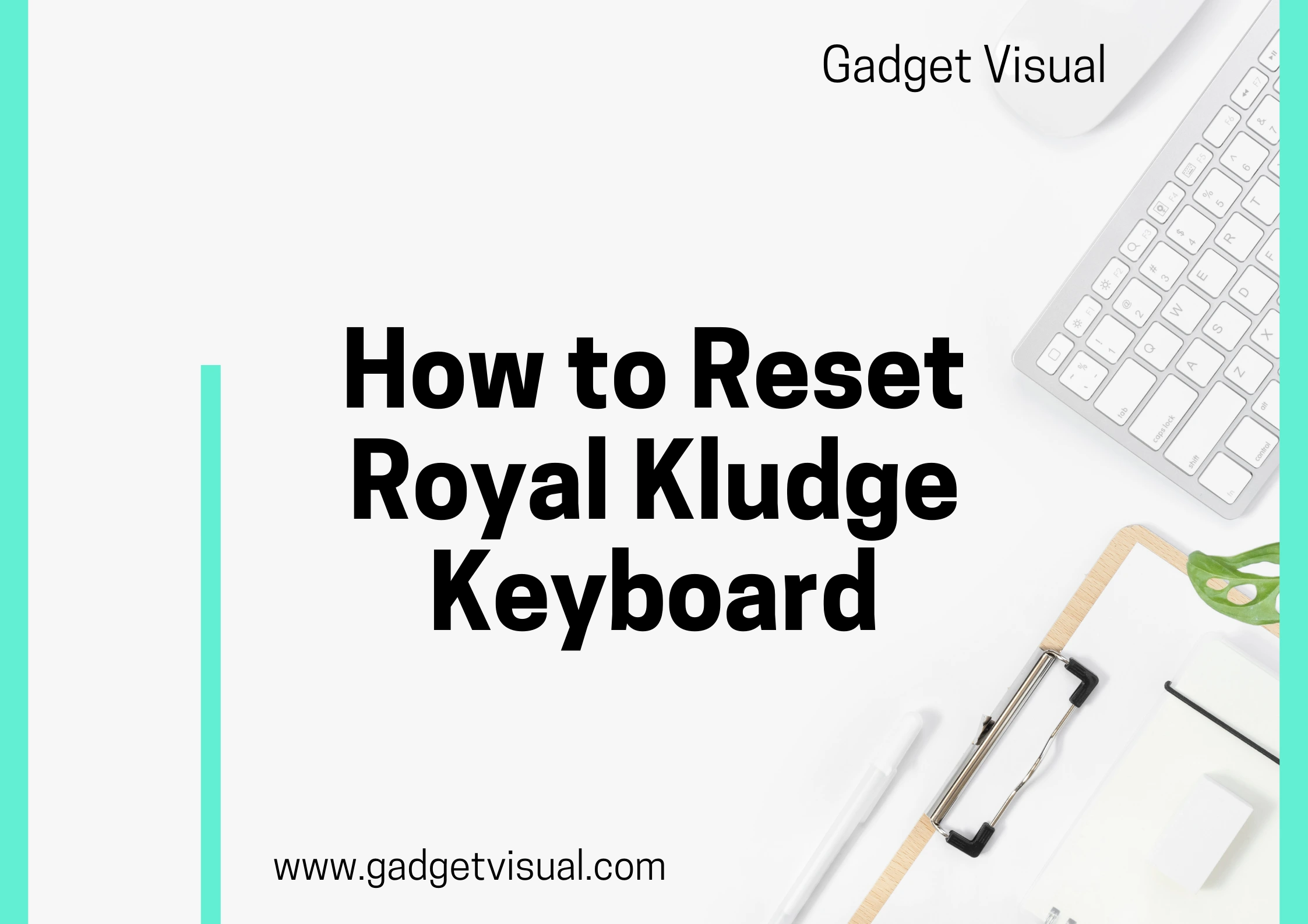 how to reset royal kludge keyboard