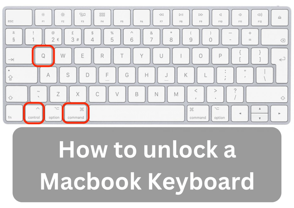 how to unlock a macbook keyboard