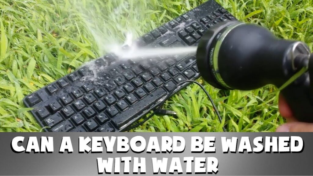 can you clean keyboard with water